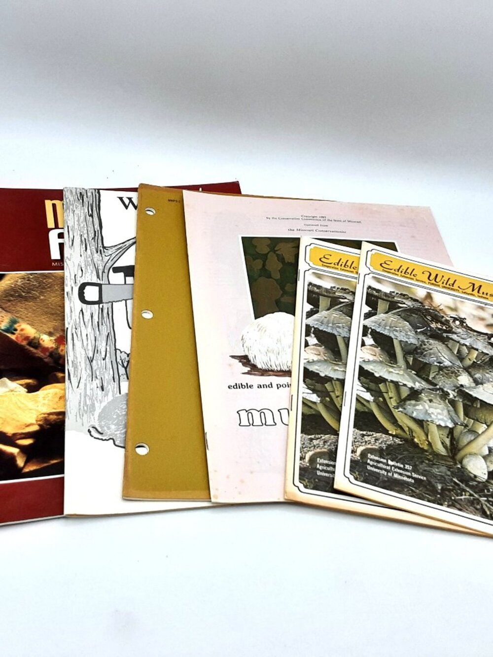 LOT 6 Booklets on Wild Mushrooms, MO Fishes, Farmstead, Woodworking for Wildlife